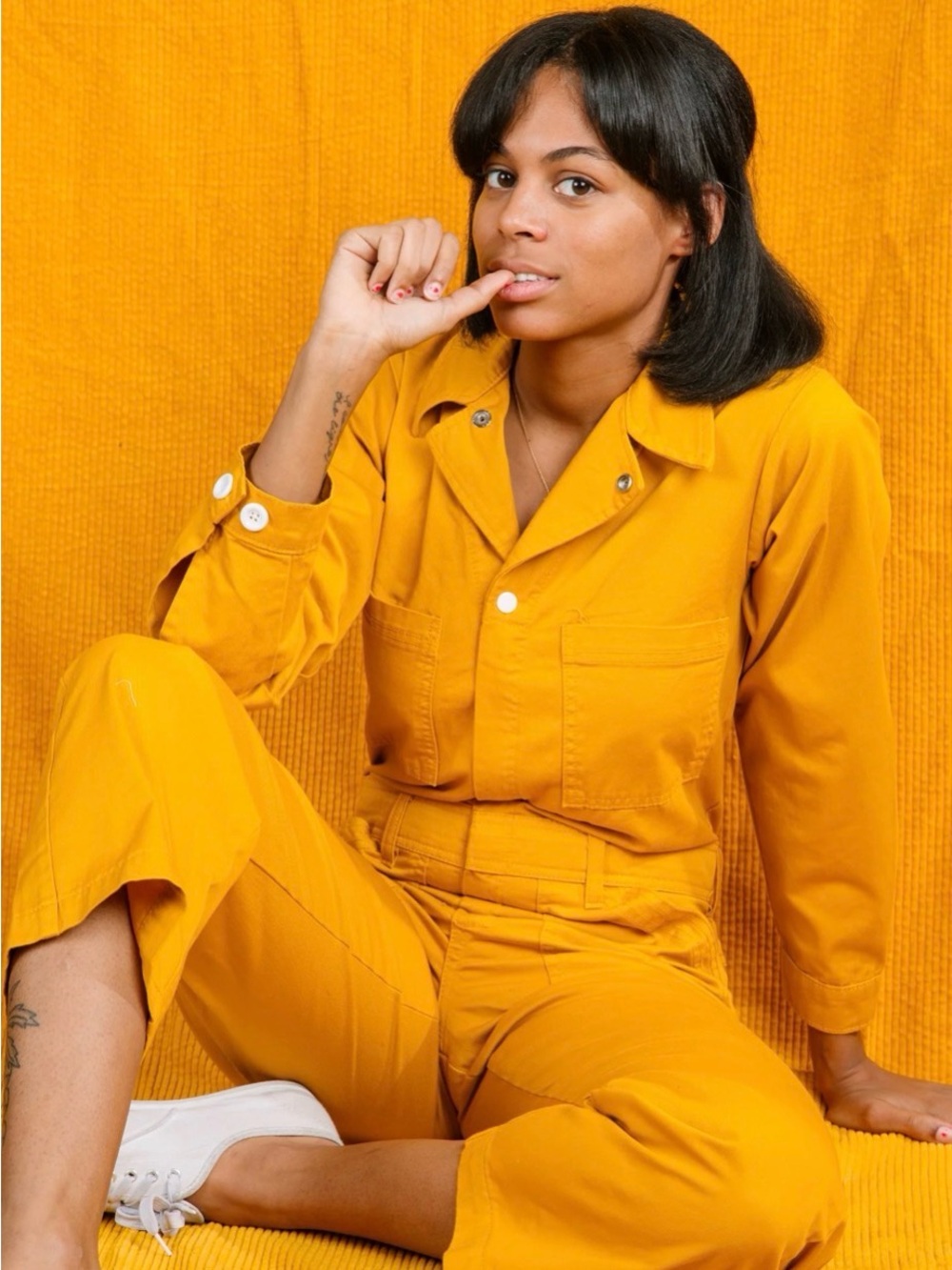Big Bud Press Mustard Yellow jumpsuit